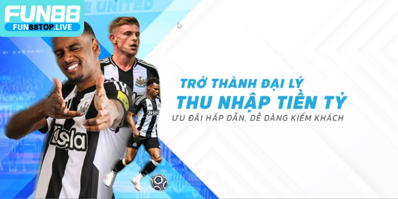 Đại lý Fun88 nhận được rất nhiều quyền lợi hấp dẫn
