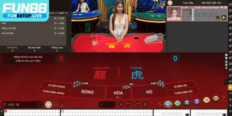 Rồng Hổ Online 1 Khám phá trò chơi rồng hổ online tại nhà cái Fun88