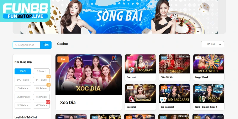Nền tảng cá cược uy tín Fun88 cung cấp sản phẩm chất lượng